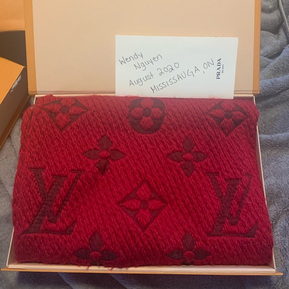 SOLD Louis Vuitton logomania scarf - Picture 1 of 5